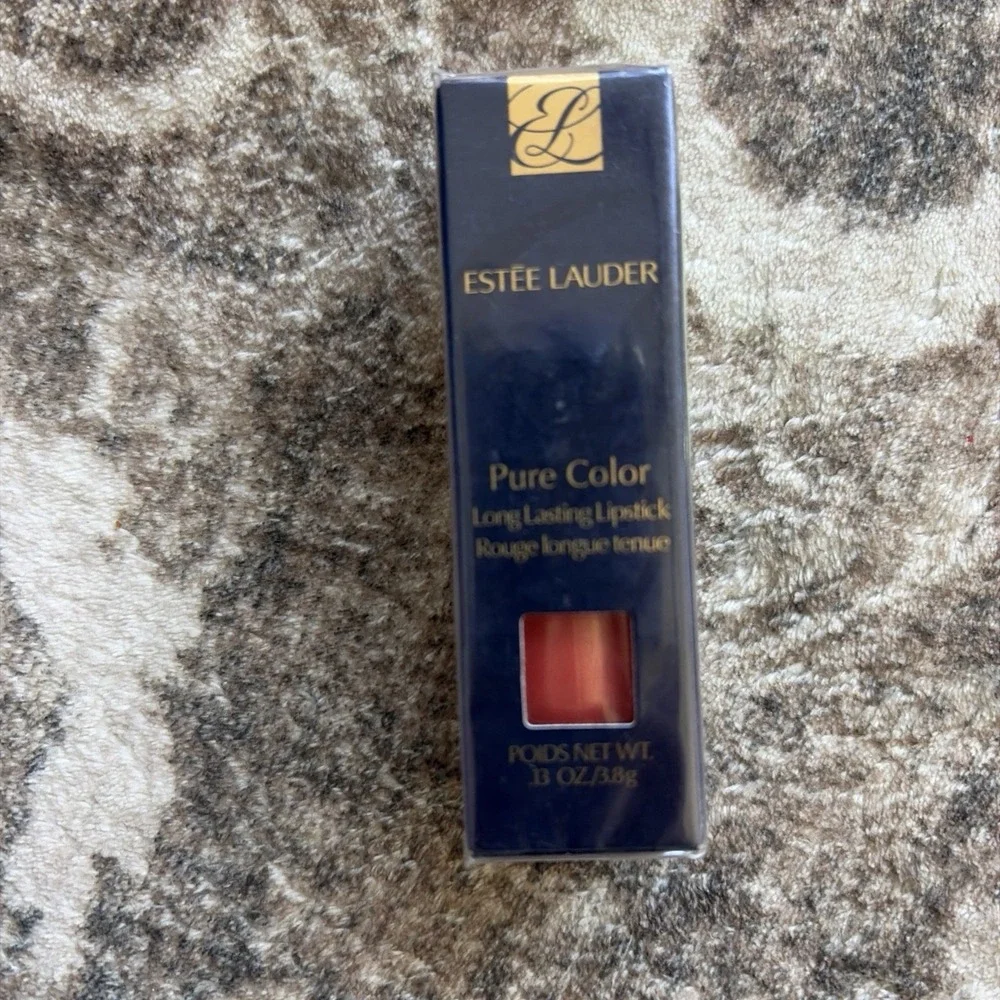 Estee Lauder Pure Color Long Lasting Lipstick Melon Shimmer 25 Full-Size
